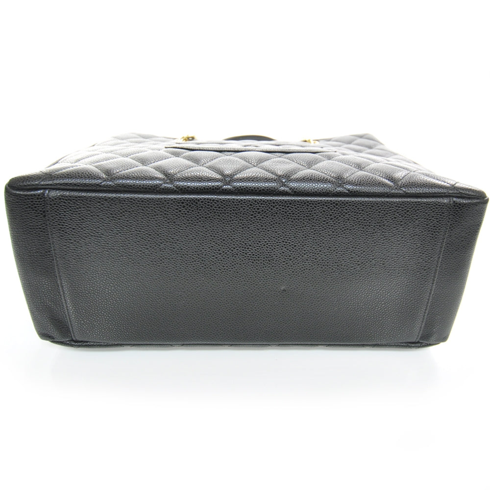 Caviar Quilted Grand Shopping Tote GST Black