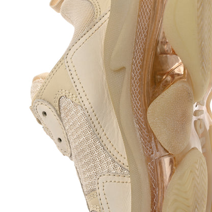 Balenciaga Fabric Mesh Clear Sole Womens Triple S Sneakers 37 Beige 9 of 10