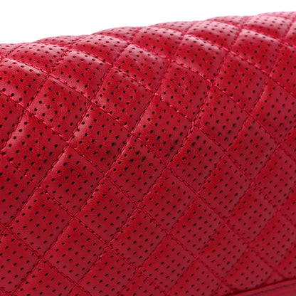 Chanel Perforated Lambskin Quilted Medium Boy Flap Red 12 of 12