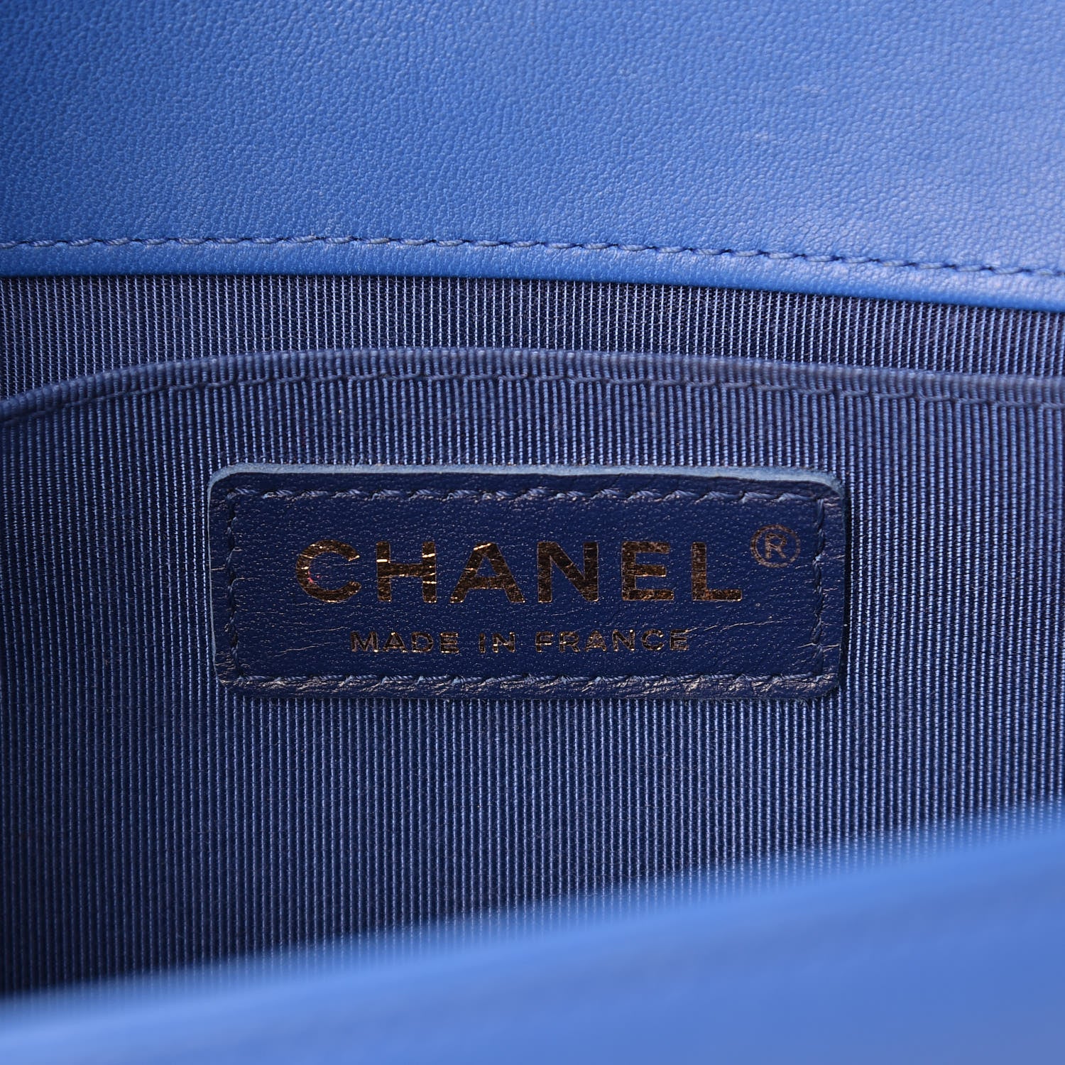 Chanel Lambskin Quilted Medium Boy Flap Blue 6 of 9
