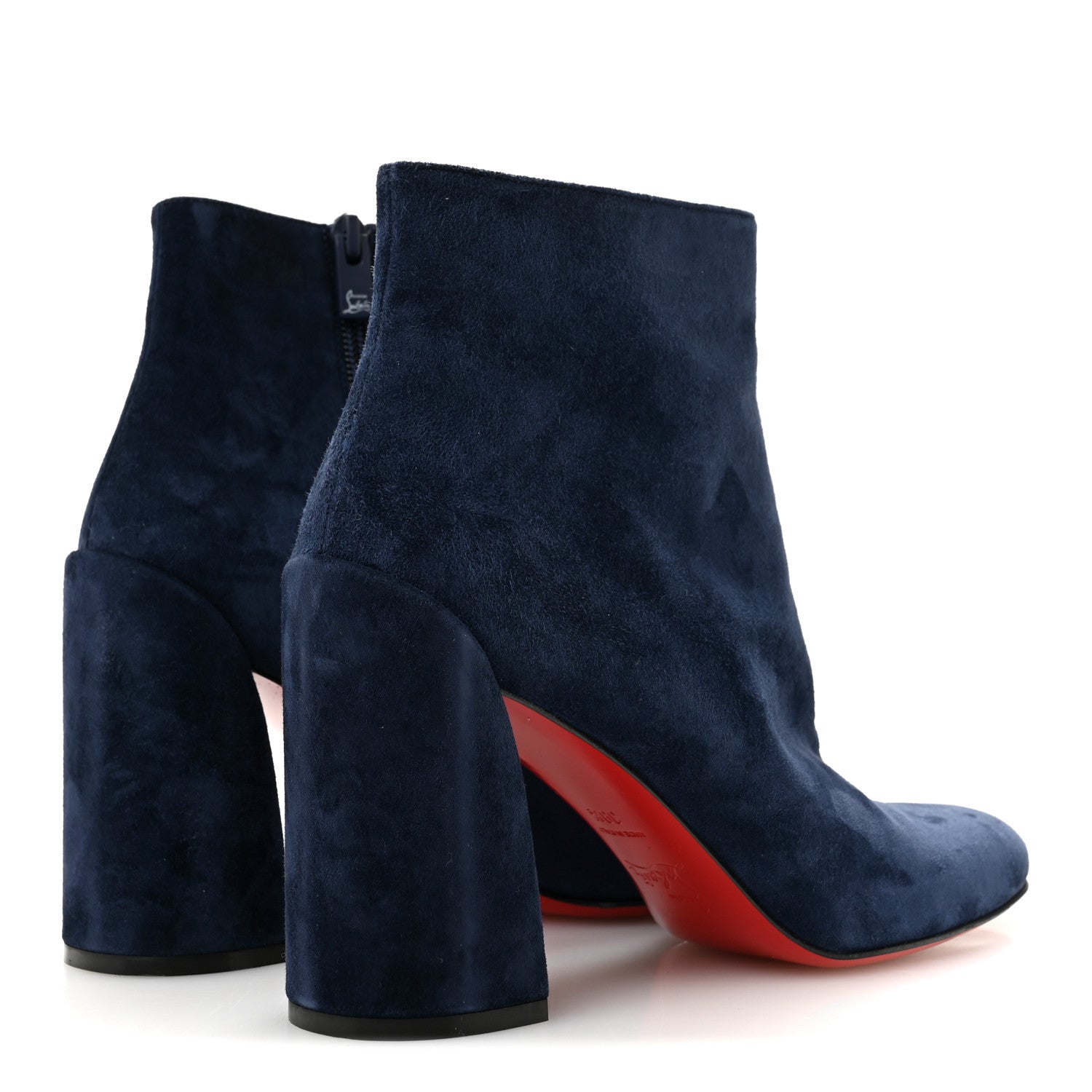 Christian Louboutin Veau Velours Turela 85 Ankle Boots 39.5 Blue 5 of 8