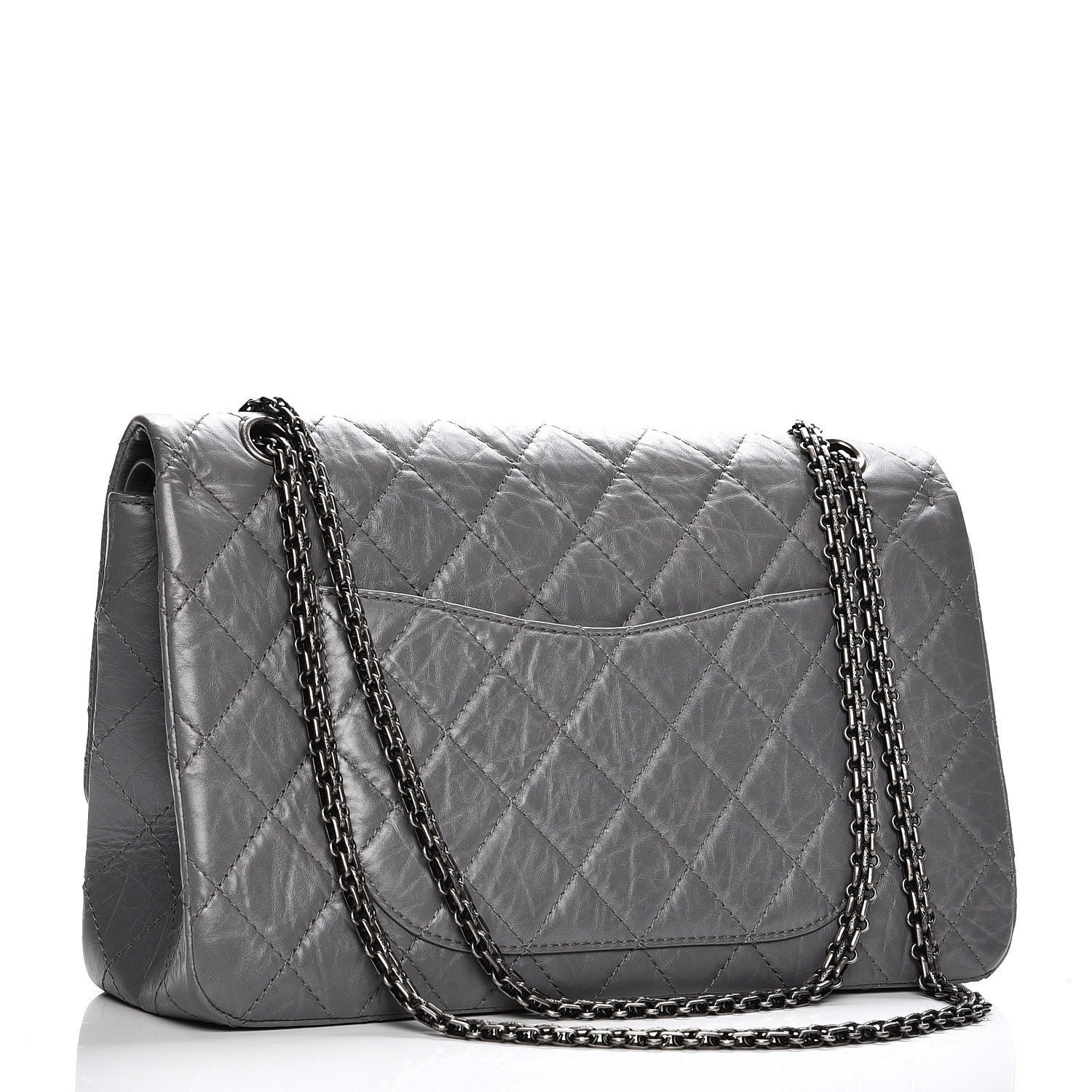 Chanel Aged Calfskin Quilted 2.55 Reissue 227 Flap Grey 3 of 7