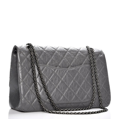 Chanel Aged Calfskin Quilted 2.55 Reissue 227 Flap Grey 3 of 7