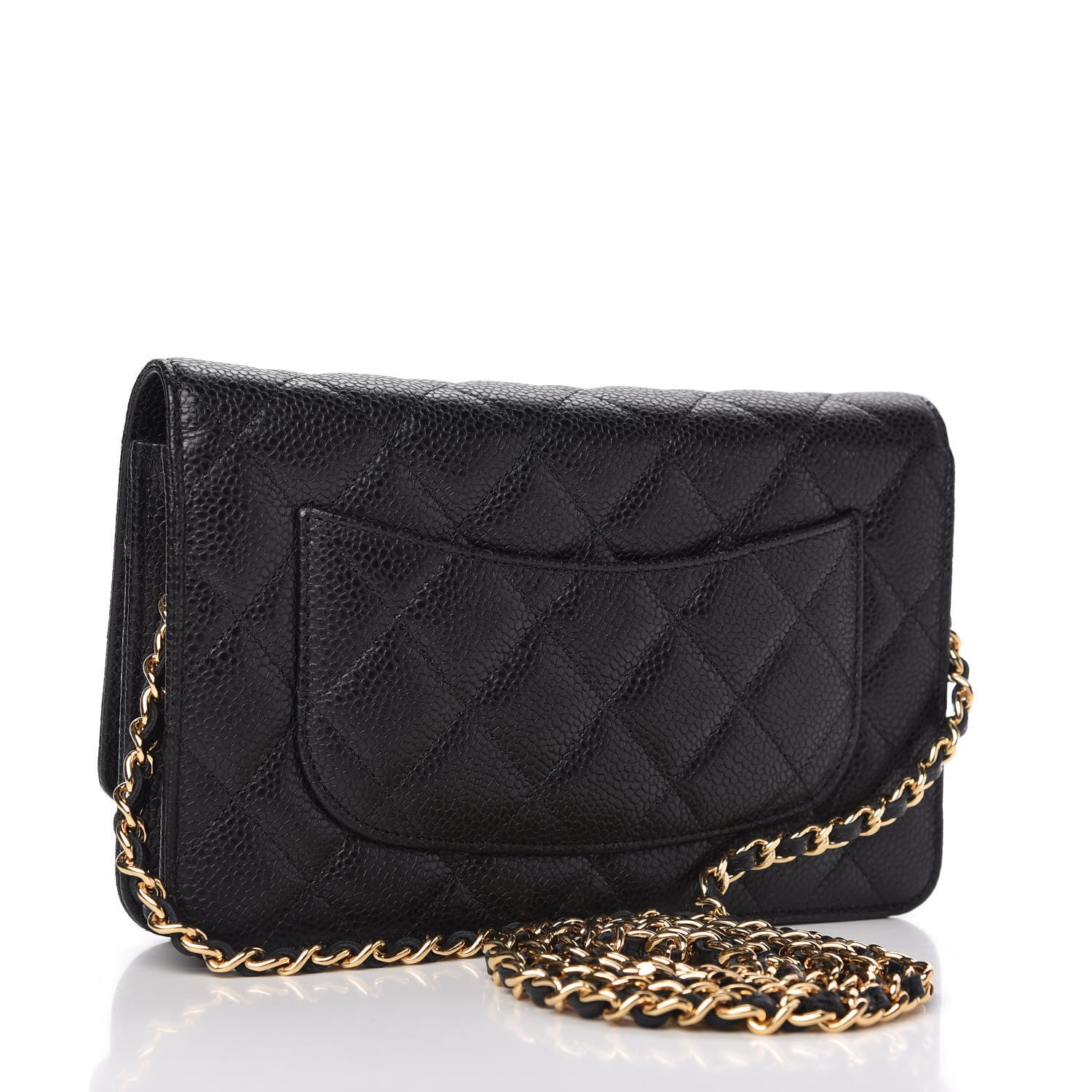 Chanel Caviar Quilted Wallet On Chain WOC Black 3 of 11