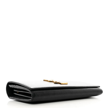 Saint Laurent Grain De Poudre Classic Monogram Cassandre Wallet Black 4 of 11