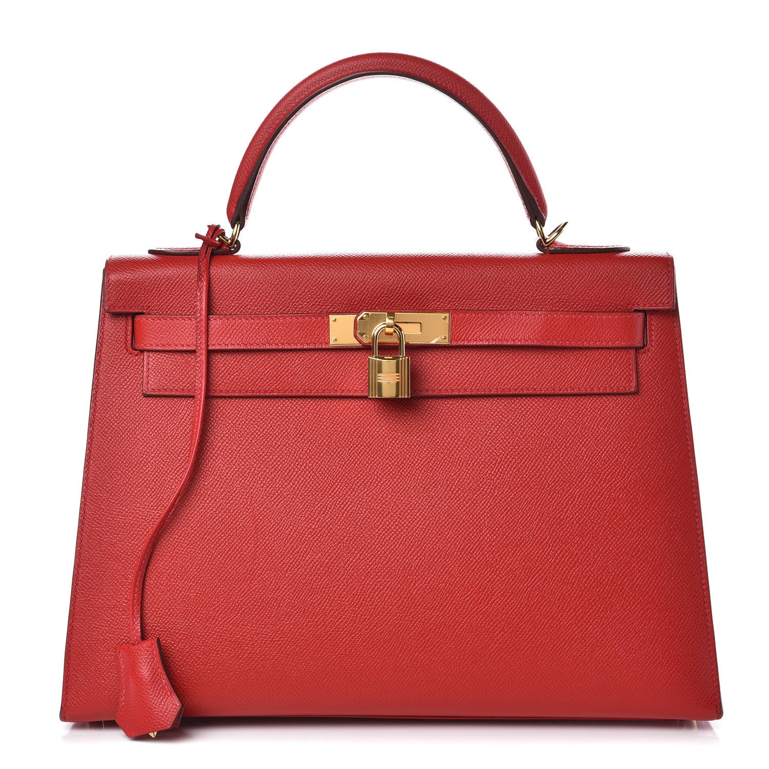 Hermes Epsom Kelly Sellier 32 Rouge Casaque 1 of 37