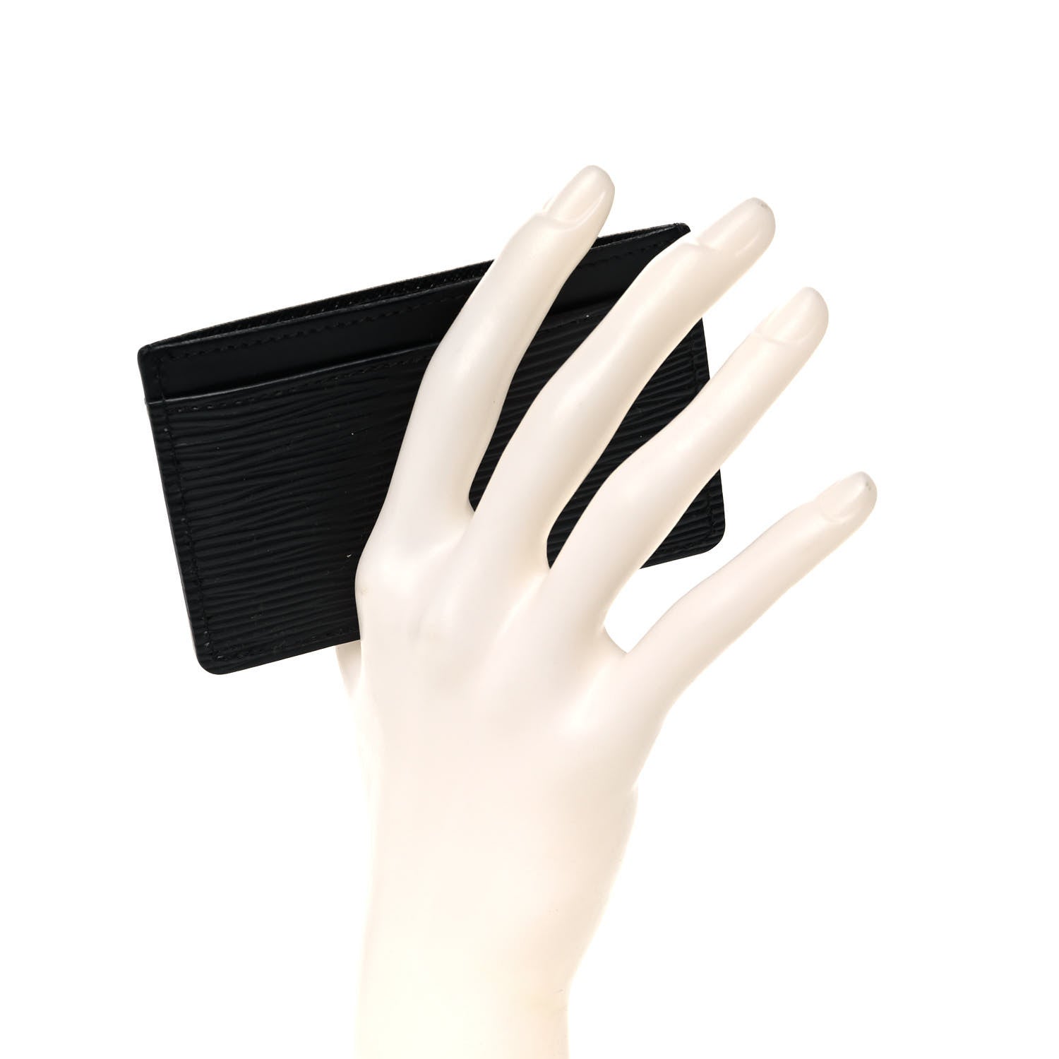 Louis Vuitton Epi Card Holder Black 2 of 10