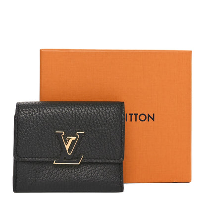 Louis Vuitton Taurillon Capucines XS Wallet Black 7 of 7