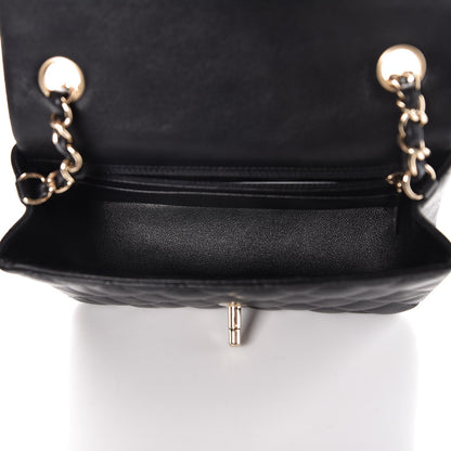 Chanel Lambskin Quilted Mini Rectangular Flap Black 5 of 8