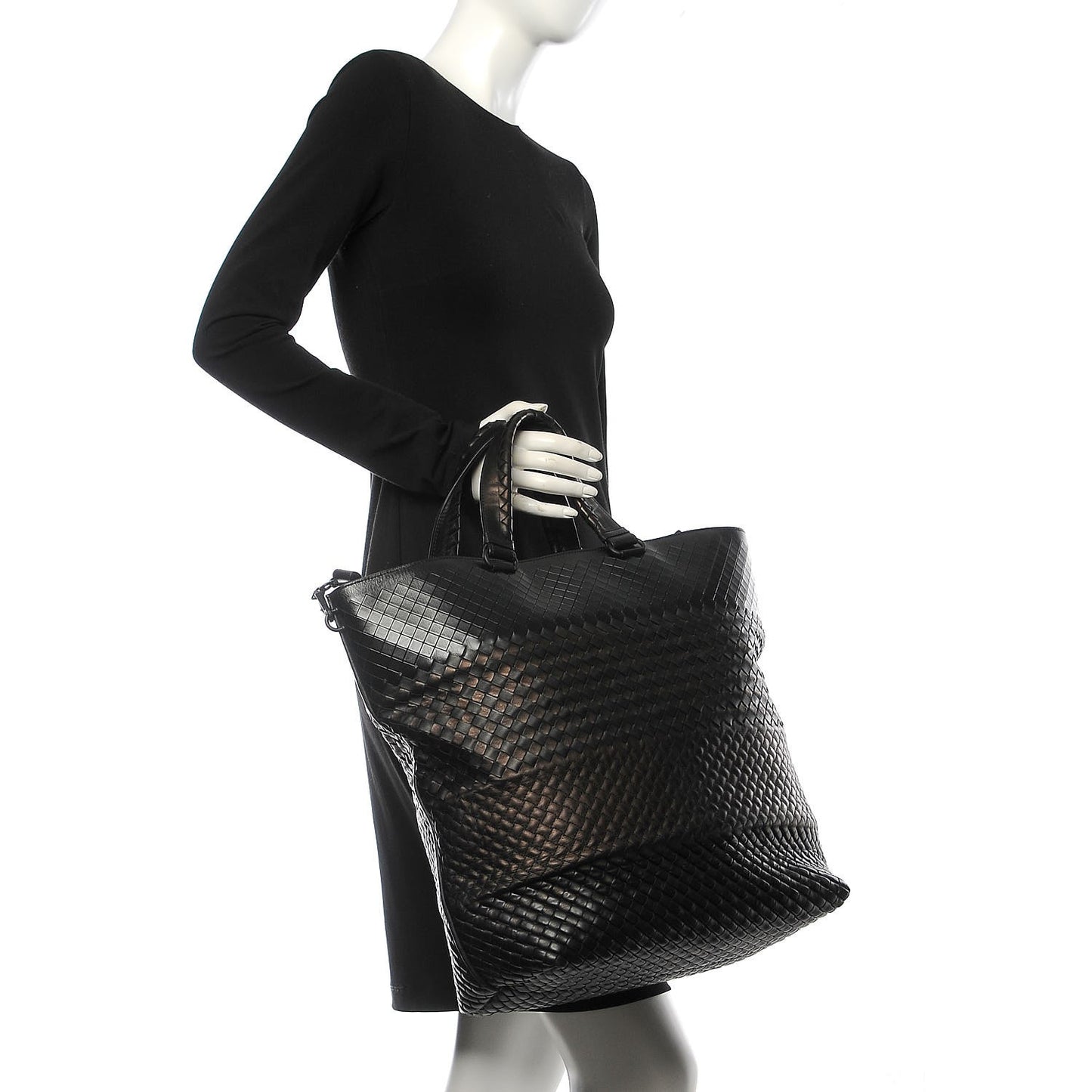Nappa Intrecciato Tote Nero Black