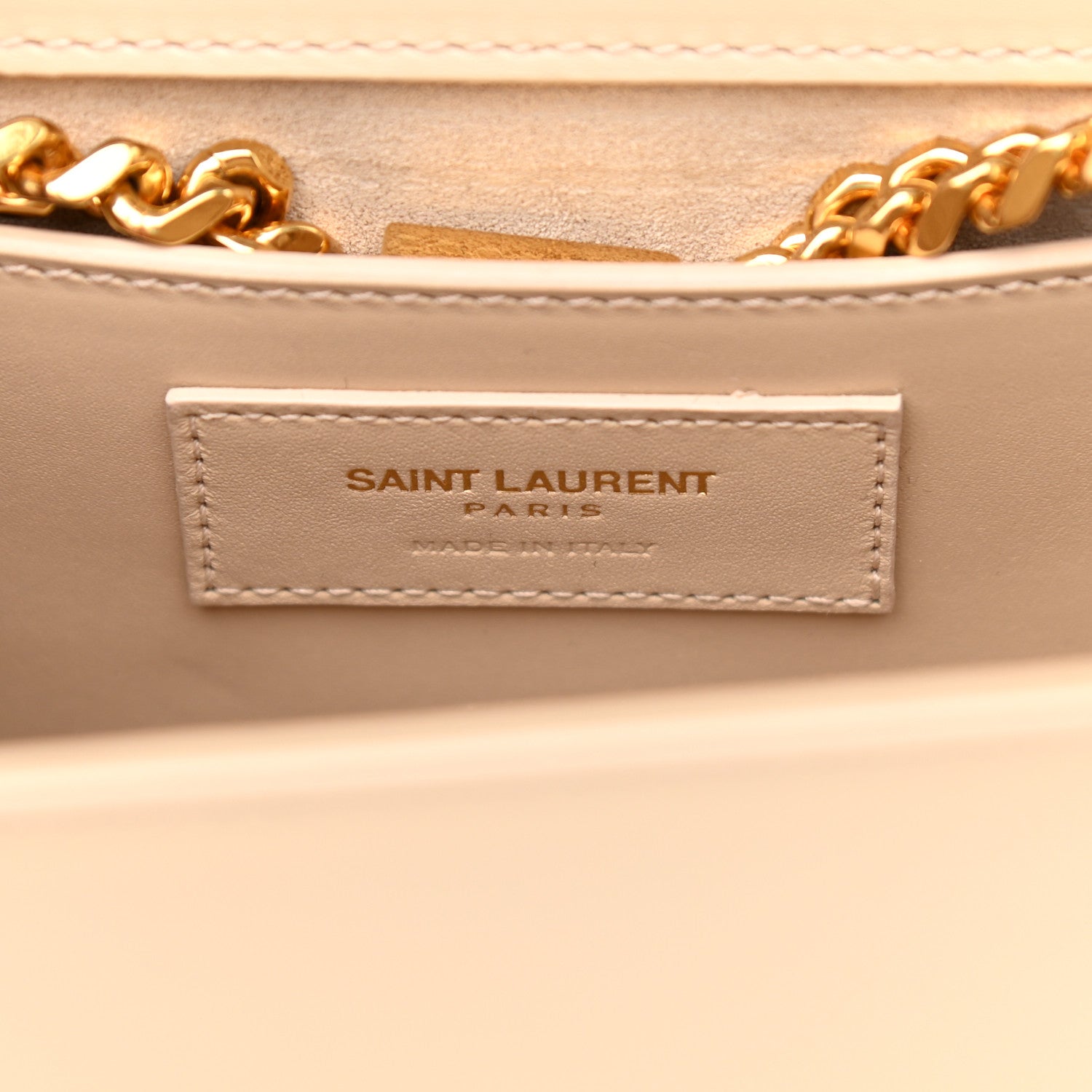 Saint Laurent Smooth Calfskin Medium Classic Monogram Kate Tassel Satchel Nude Powder 5 of 9