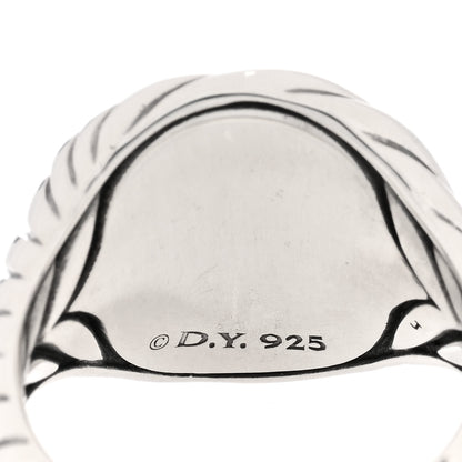David Yurman Sterling Silver 13mm Sculpted Cable Pinky Ring 45 3.5 4 of 4