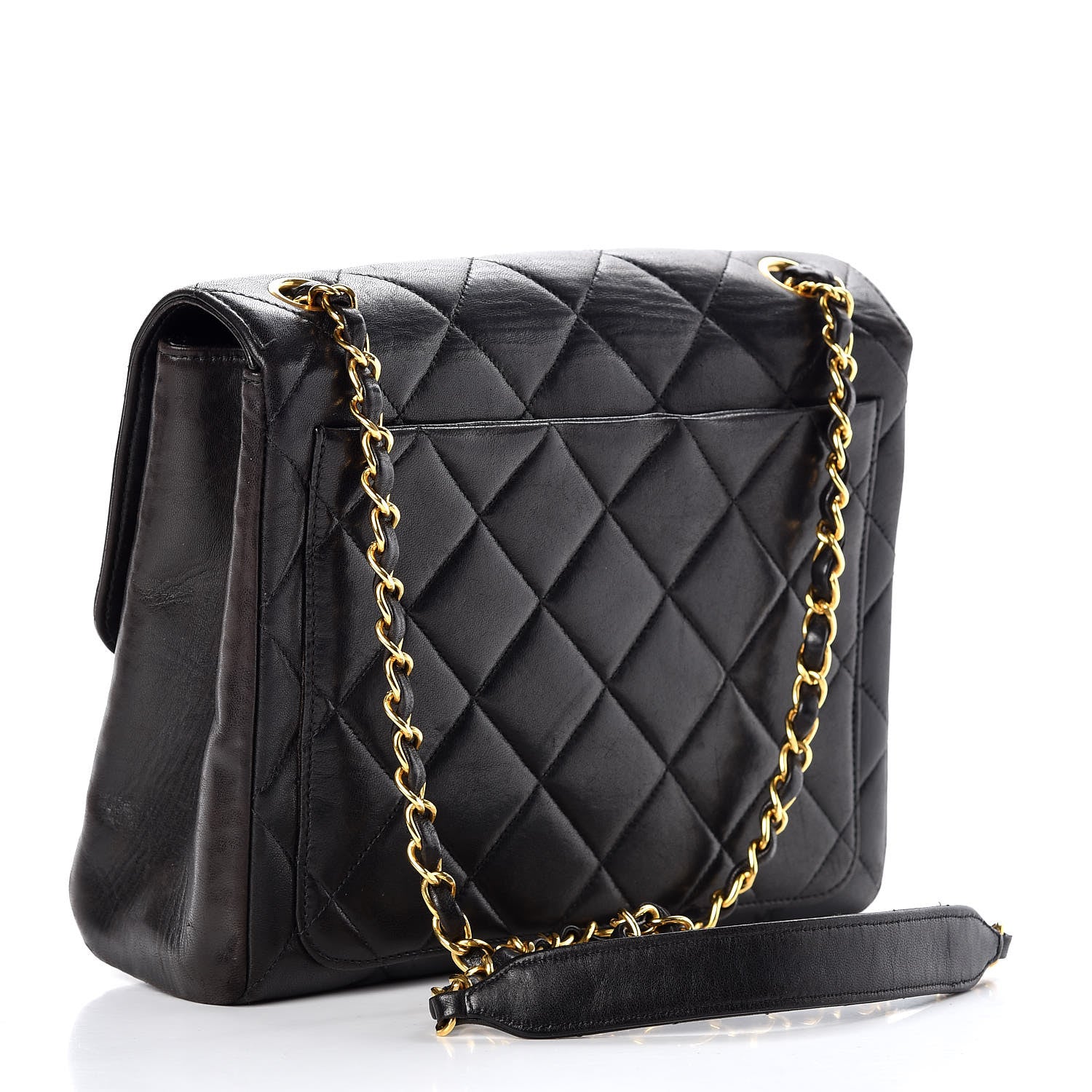 Chanel Lambskin Quilted Shoulder Bag Black 3 of 15