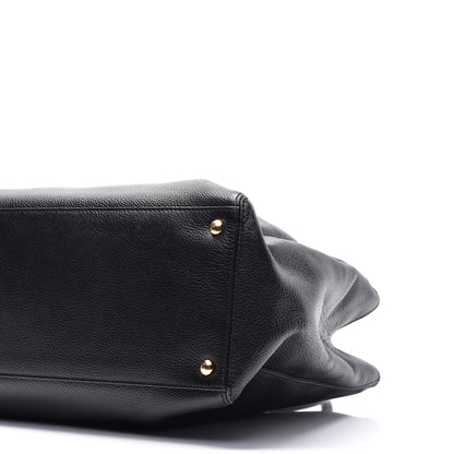 Chanel Calfskin Cerf Executive Shopper Tote Black 9 of 11