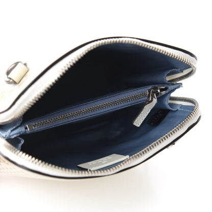 Gucci X SEGA Calfskin GUCCY Stars Mini Dome Shoulder Bag Mystic White Gold 5 of 11
