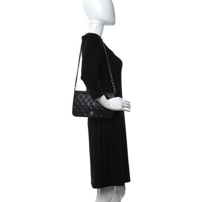Chanel Lambskin Quilted Small Single Flap Black 2 of 6