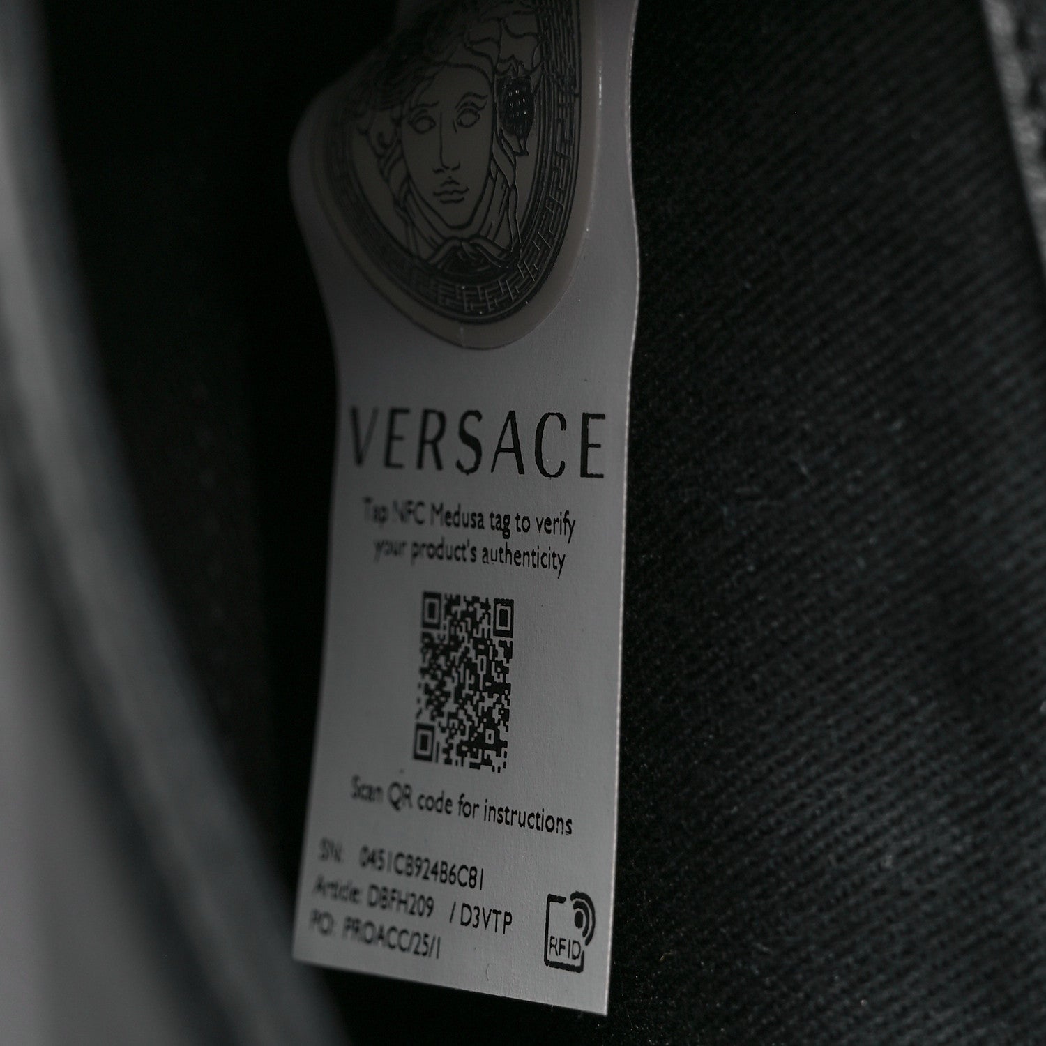 Versace Vitello Virtus Crossbody Black 7 of 11