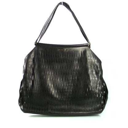 Gucci Leather Laser Cut Bag Black 1 of 9