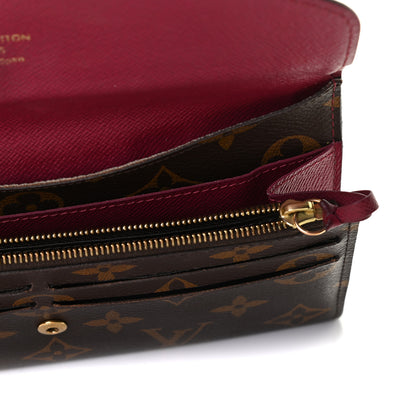 Louis Vuitton Monogram Emilie Wallet Fuchsia 5 of 11