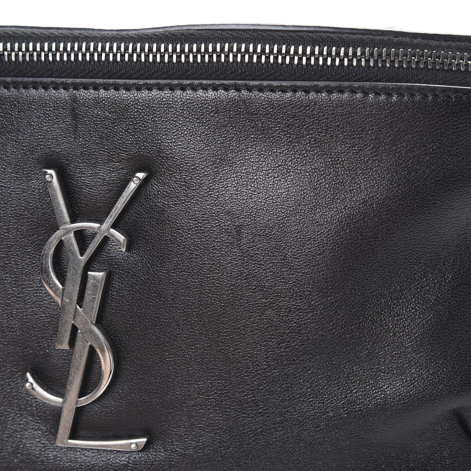 Saint Laurent Calfskin Monogram Belt Bag Black 11 of 11