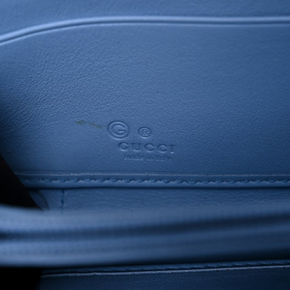 Gucci Microguccissima Zip Around Wallet Mineral Blue 6 of 9