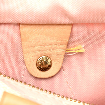Louis Vuitton Damier Azur Tahitienne Speedy Bandouliere 30 Rose Ballerine 12 of 14