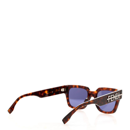 Fendi Acetate Fendigraphy Square Sunglasses FE40078I Tortoise Shell 4 of 7