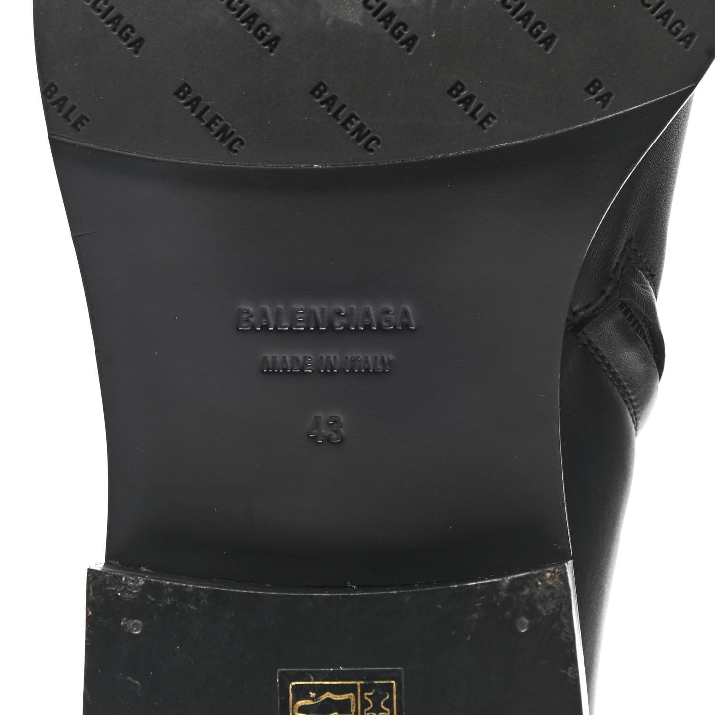 Calfskin Mens Zippered Ankle Boots 43 Black