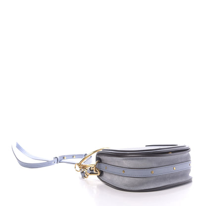 Chloe Calfskin Suede Small Nile Bracelet Bag Cloudy Blue 4 of 10