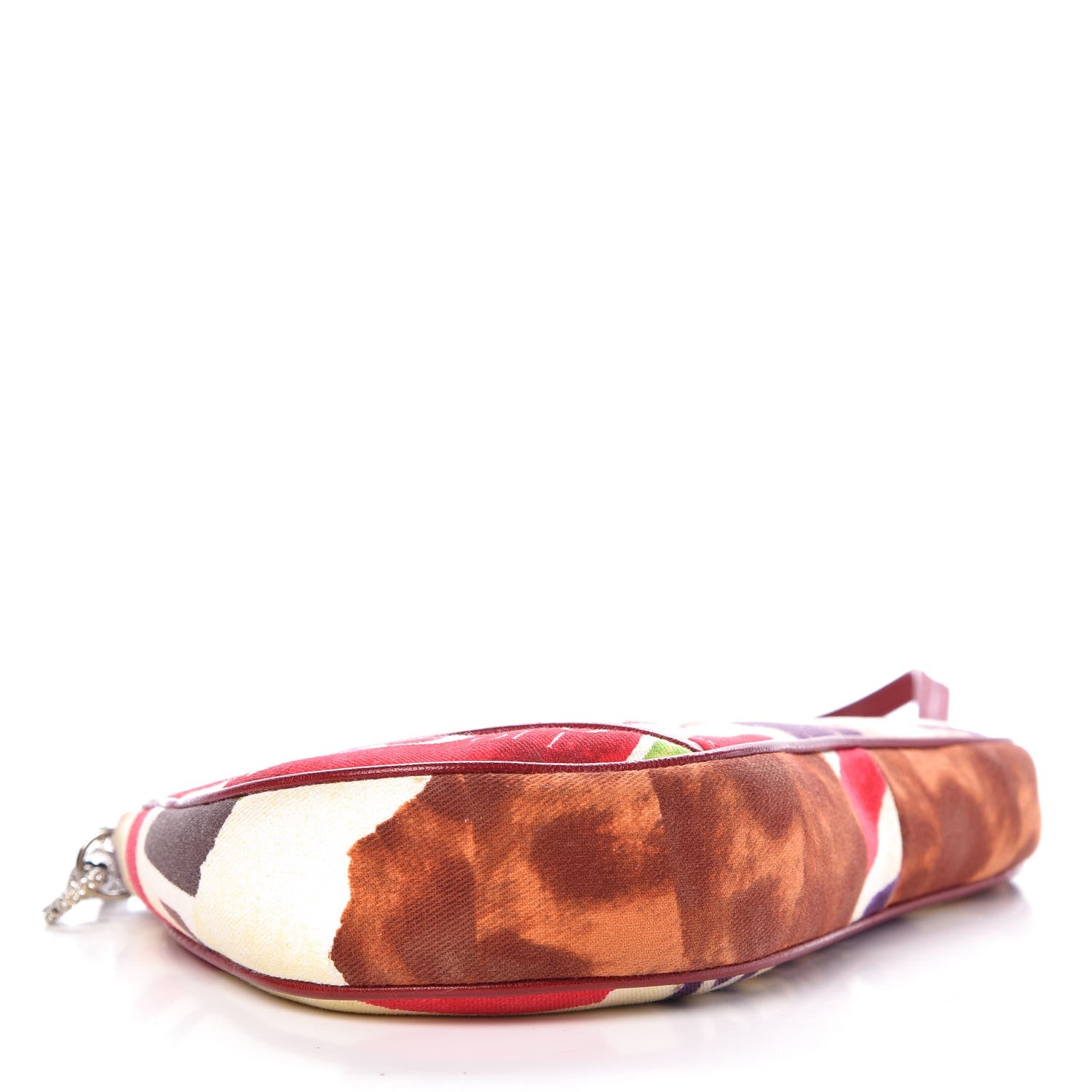 Christian Dior Canvas Le Victim Mini Saddle Pochette Red 4 of 11
