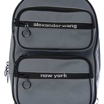 Alexander Wang Nylon Medium Attica Soft Backpack Reflective Silver 9 of 9