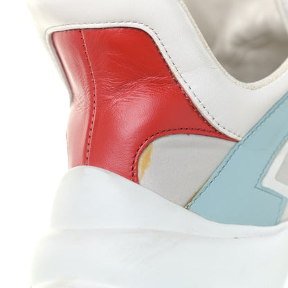 Louis Vuitton Calfskin Technical Nylon LV Archlight Sneakers 38.5 White Blue Gris 14 of 20