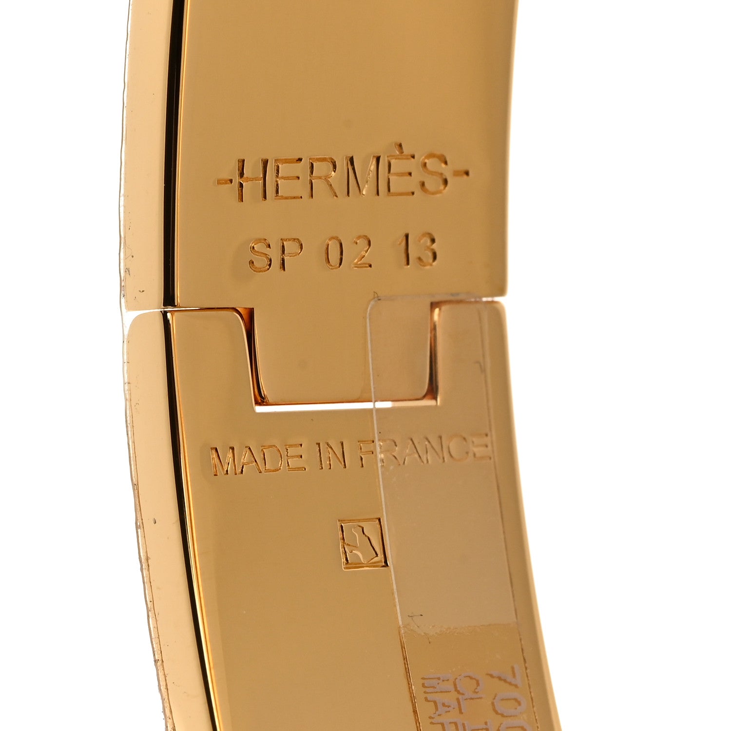 Hermes Enamel Narrow Clic Clac H Bracelet PM Marron Glace 4 of 5