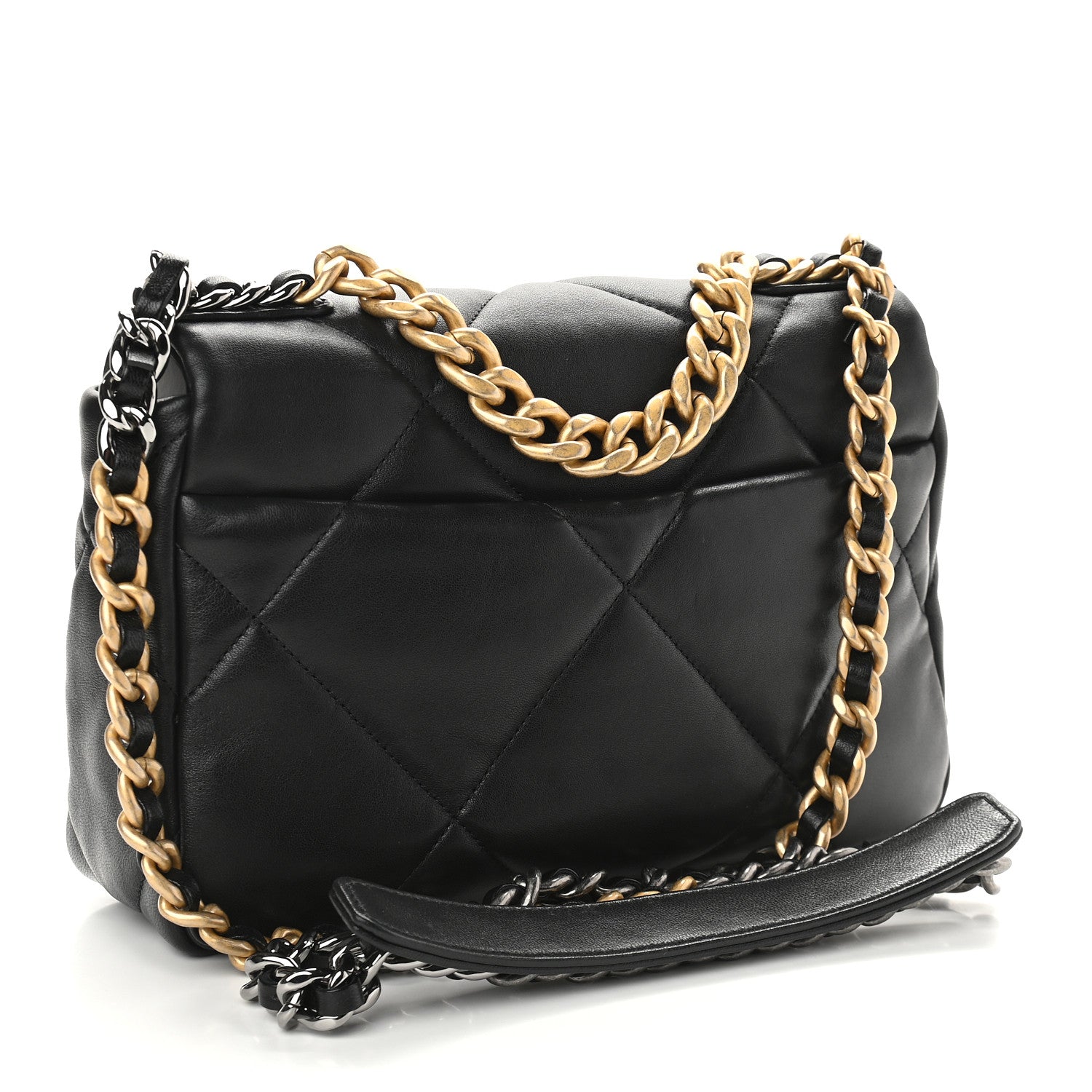 Chanel Lambskin Quilted Medium Chanel 19 Flap Black 3 of 9