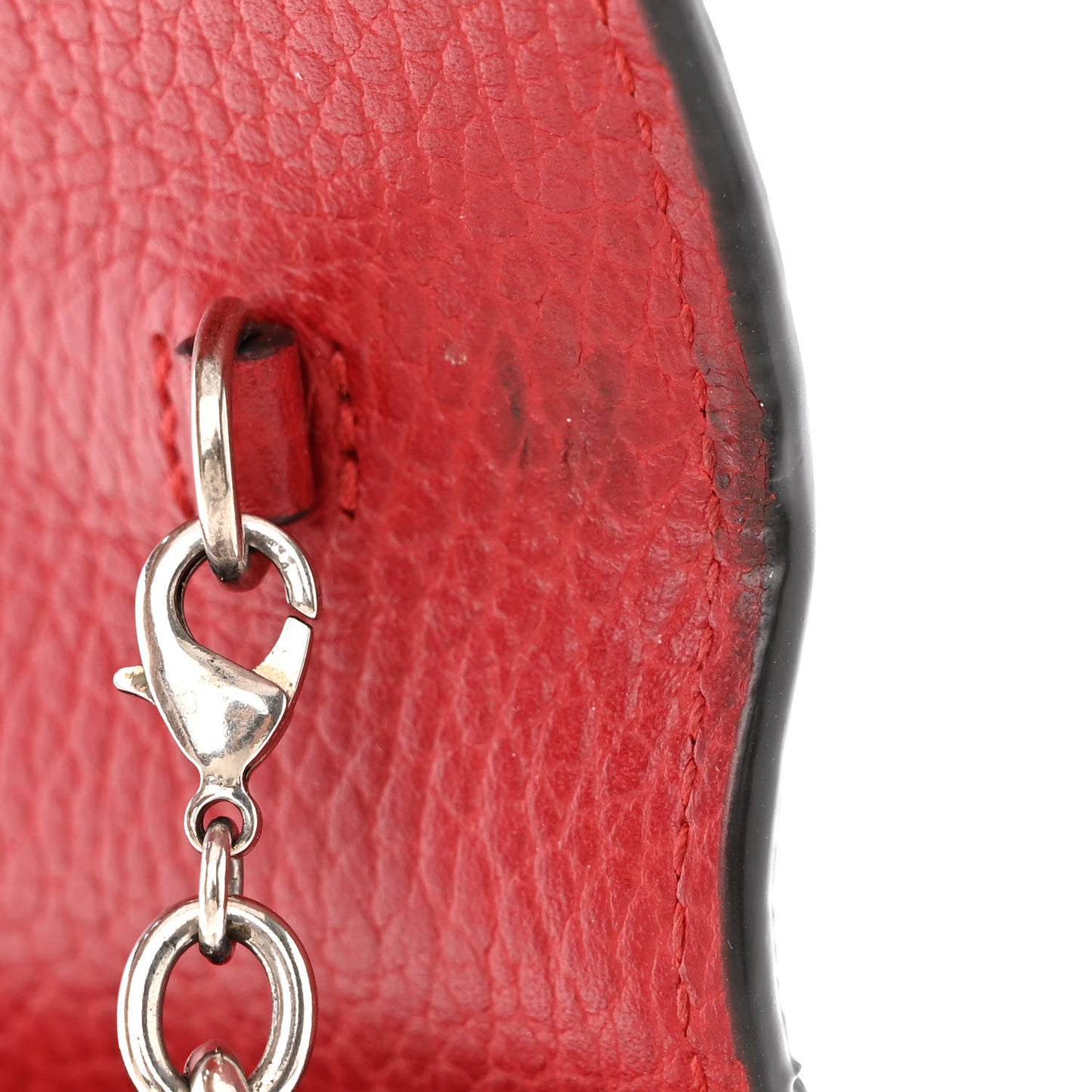 Calfskin Mini Dionysus Chain Wallet Hibiscus Red