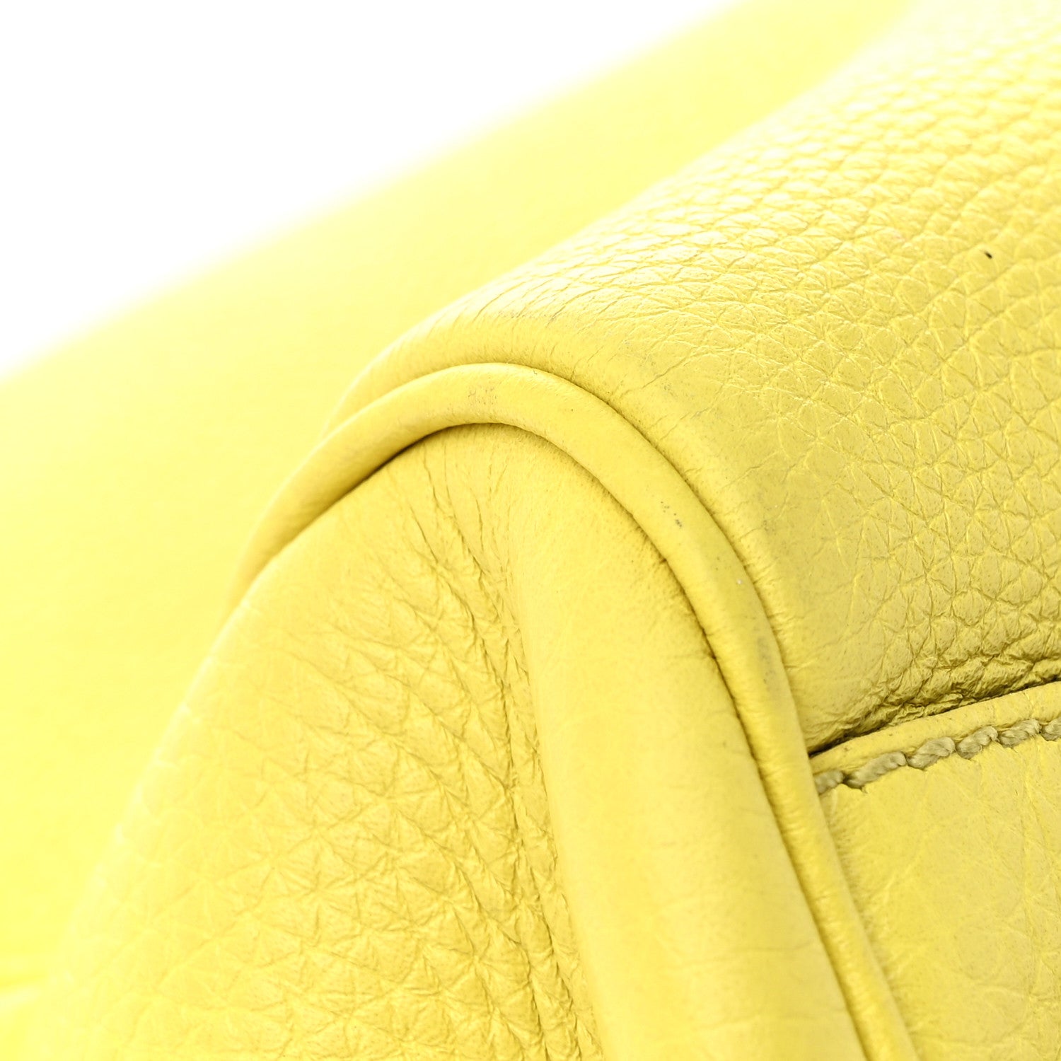 Gucci Calfskin Large Bamboo Shopper Tote Citrus 14 of 14