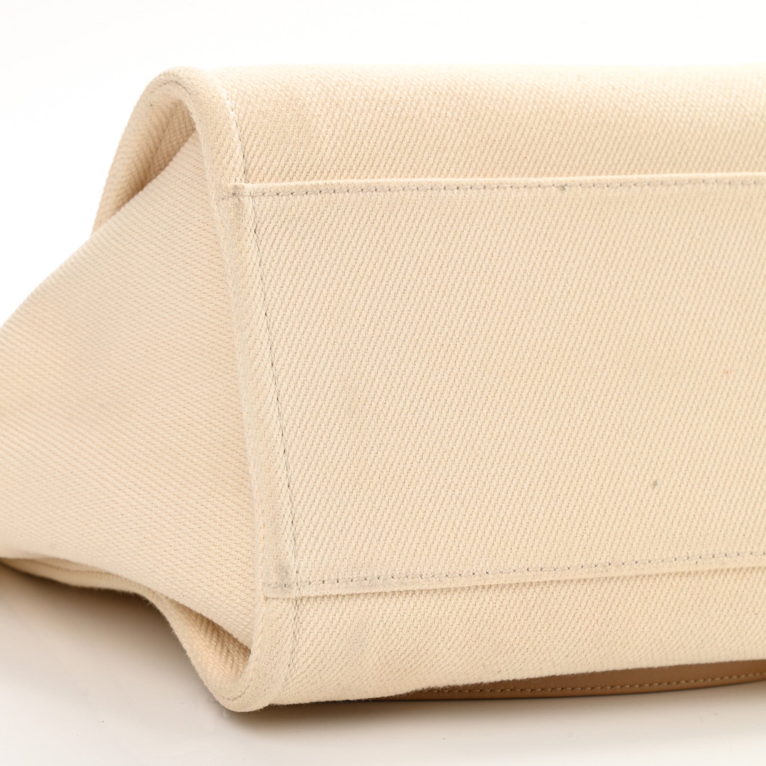 Chanel Canvas Pearl Medium Deauville Tote Ecru Beige 9 of 13
