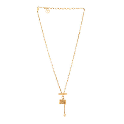 Louis Vuitton Petite Malle Necklace Gold 3 of 6