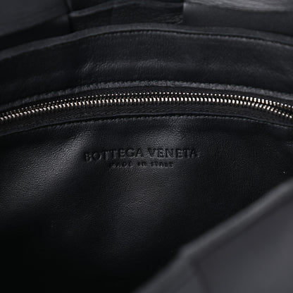 Bottega Veneta Lambskin Maxi Intrecciato Cassette Crossbody Bag Black 6 of 9
