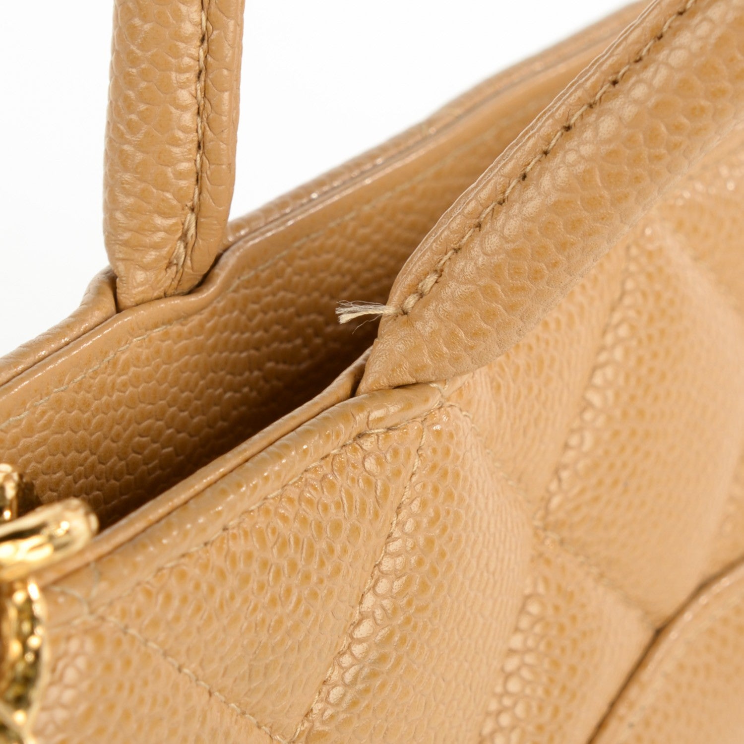 Chanel Caviar Quilted Medallion Tote Beige 8 of 8