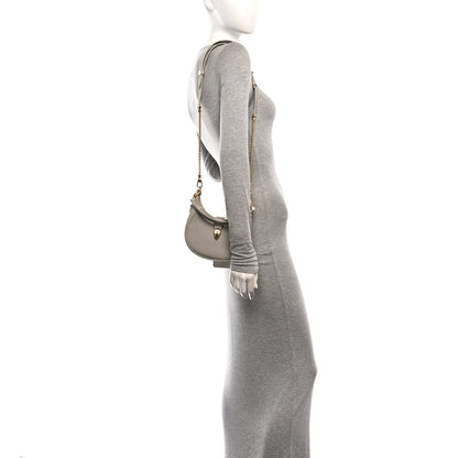 Bulgari Urban Grain Smooth Calfskin Mini Serpenti Ellipse Crossbody Bag Foggy Opal 2 of 11