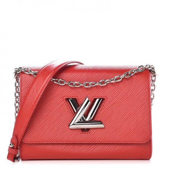 Epi Twist Shoulder Bag MM Coquelicot