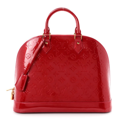 Louis Vuitton Vernis Alma MM Pomme D'Amour 1 of 11
