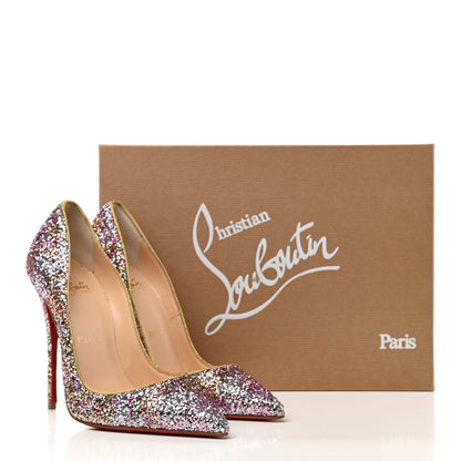 Christian Louboutin Glitter So Kate 120 Pumps 35 Rosette Gold 8 of 8