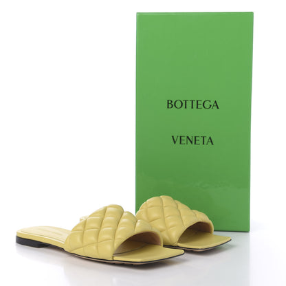 Bottega Veneta Nappa Matelasse Padded Flat Sandals 38.5 Pear 8 of 8