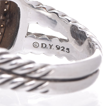 David Yurman Sterling Silver Diamond Black Orchid 11mm Albion Ring 58 8.5 5 of 5