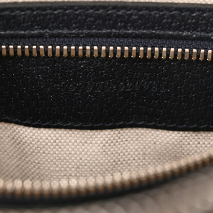 Gucci GG Supreme Monogram Textured Dollar Calfskin Web Small Ophidia Messenger Bag Beige Blue 7 of 11