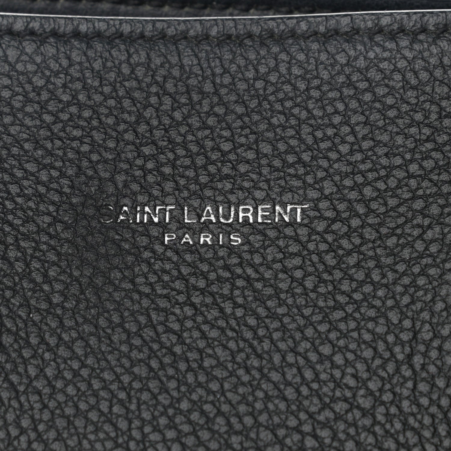 Saint Laurent Grained Calfskin Baby Sac De Jour Black 9 of 9