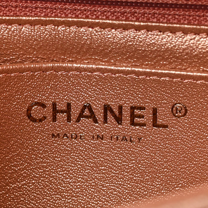 Chanel Metallic Lambskin Quilted Ombre Mini Rectangular Flap Pink 6 of 9