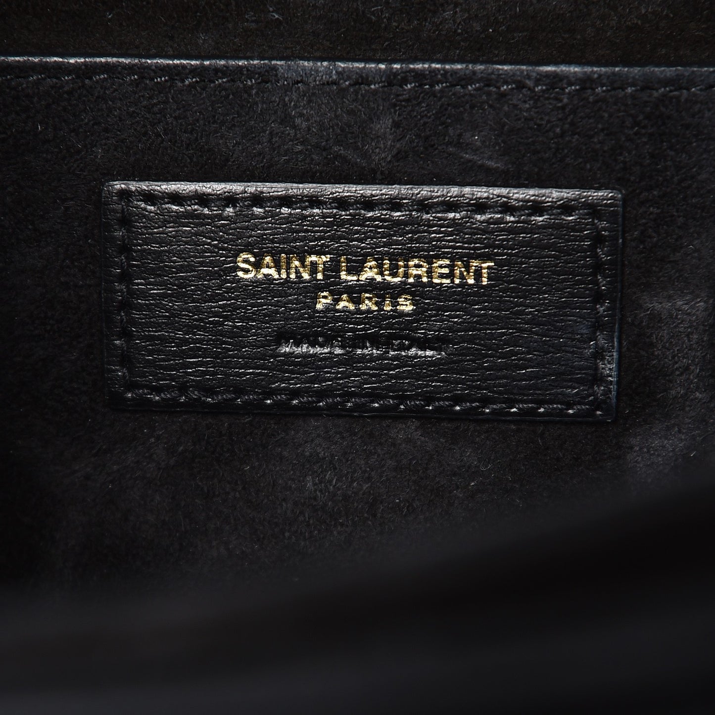 Smooth Calfskin Suede Medium Bellechasse Black